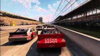 Nascar 2011 gameplay Tony Stewart at Indianapolis Motor Speedway