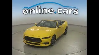 A60337HR Used 2024 Ford Mustang Yellow Coupe Test Drive, Review, For Sale