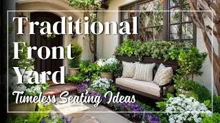 Traditional Front Yard Seating Ideas for Small Houses, Understated Luxury with Lasting Appeal