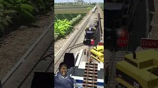fast train across the American Railway #train 😭😭😭