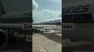 Singapore Airlines A350-900 ~ Amenity Kit for Long Haul Flight (economy) #travel