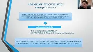 1&deg; LEZIONE - Gli Adempimenti Contabili e la Rendicontazione degli Enti No Profit