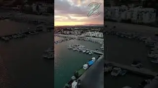 Sunset at the harbour