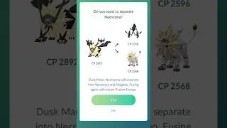 Separate Necrozma Dusk Mane Pok&eacute;mon GO