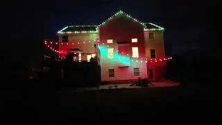 Color changing patio bistro lighting in Virginia
