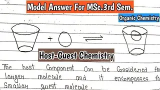 Host-Guest Chemistry | Supramolecular Chemistry | Model Answer For MSc.3rd Sem.| @KanhaiyaPatel