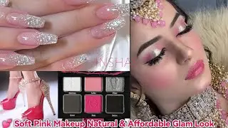 💕 Soft Pink Makeup Tutorial | Natural & Affordable Glam Look by insha