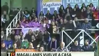 Nota T13 regreso Magallanes a San Bernardo