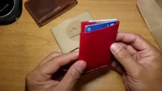 Kangaroo leather wallet ray and Leon industries