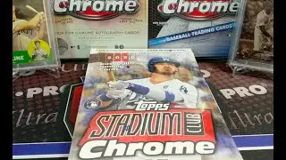 2020 Topps Stadium Club Chrome Hobby Box * Brand New for 2020 1 Auto Per Box Great Looking Cards! *