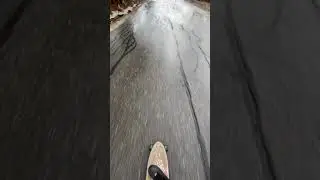 Hill Bombing On A Longboard