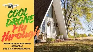 Stunning A-Frame Cabin Tour | Drone Fly-Through | Hot Tub, Hammock & Fire Pit | Central Illinois