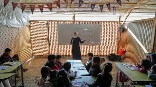 Learning activities resume in Gaza despite schools lying in ruins