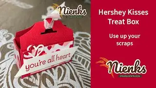 Hershey Kisses Treat Box Tutorial | How to make a Valentines treat box and use up your scrap paper!