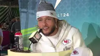 Panini Super Bowl LIV Kid Reporter Jack Briody Tackles the Kansas City Chiefs