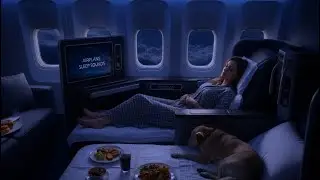 Airplane Cabin White Noise ✈️ Relaxing Jet Sounds for Deep Meditation