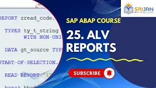 25. ALV Reports | SAP ABAP Course Classes