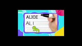 How To Write ALICE -- SUPER FAST | Write With Me! -- FOR KIDS | #shorts
