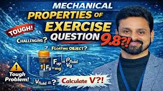 Exercise Question 9.8 | Mechanical Properties of Fluids | Class 11 Physics | NCERT| Sadhana Classes