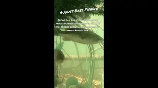 August Bass Fishing Tips #25