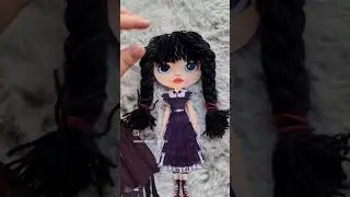 Printable Paper Gothic Blythe Doll Gift for Girl, Kid Craft DIY Project, Dress up Kit
