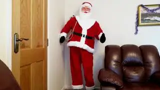 Home Bargains UK - Gemmy Knockoff Singing & Dancing Santa (6ft) 2018