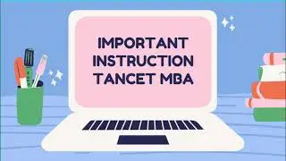 | TANCET 2021 COUNSELLING IMPORTANT INSTRUCTION | TIE BREAKING RULES |  TANCET MBA