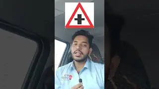Traffic signs in Bahrain/Cross road ahead sign#shorts#viralshorts#viralvideo#trending#telugu#cars