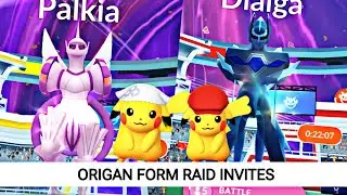 Origin Forme Dialga and Palkia Raid invites||POKEMENIA|| POKEMON GO