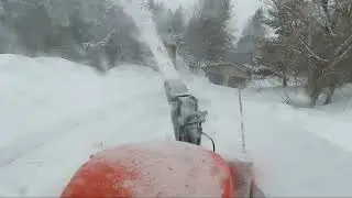 Nearing the last of the snow blowing season.  I hope.
