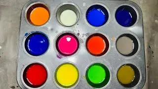 Mixing Primary Colors into Beautiful Shades 🎨 | Relaxing Paint Mixing ASMR