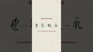 &ldquo;Breasts&rdquo; The evolution of Chinese character  &ldquo;乳&rdquo;漢字的演變