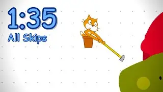 Getting Over It Scratch Edition - All Skips% in 1:35