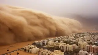 Terrifying Sandstorm hit Xinjiang China - 40,000 Trapped in the Wrath of Nature!