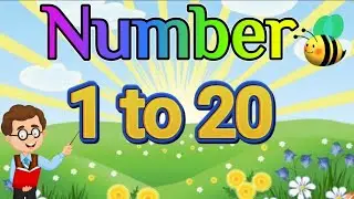 learn 1 to 20 numbers easy to counting and spelling English|#1to20counting #numbernames1to20#1to20