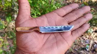 Making a knife from an Old Saw Blade | hacksaw blade knife