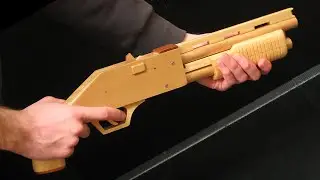 Pump-action rubber band shotgun