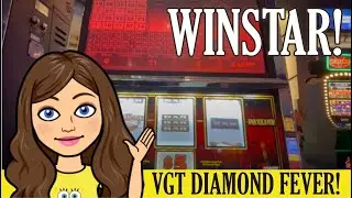 💎 VGT DIAMOND FEVER SLOT MACHINE LIVE PLAY 💎 WINSTAR! Love those RED SCREENS! &hearts;️