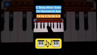 Learn C Sharp Minor Scale Harmonium #harmoniumtutorial #harmonium #trending #shorts #shortsvideo