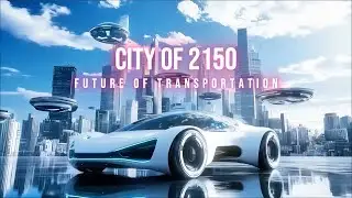 The Year 2150 Futuristic City with Flying Cars & Drone Traffic | 4K Sci Fi Background Video