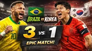 Brazil vs Korea | Mbapp&eacute; & Neymar Jr Comeback Goals | eFootball Mobile Gameplay