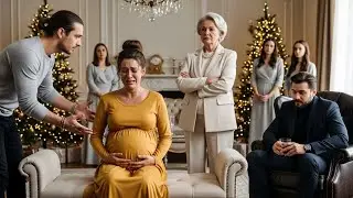 In Tränen Unterzeichnet Eine Schwangere Ehefrau Die Scheidung Zu Weihnachten — Familie Lachte, Dann