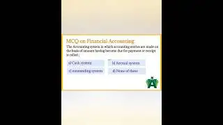Financial Accounting MCQ-2#accountingeducation #youtubeshorts #shortvideo