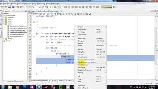How to Nested Switch Statements in Java Netbeans