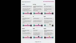 Network Protocols 😮 #networking #networkengineer #cybersecurity #protocol