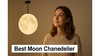 🌙 HFUGUD Plug in Pendant Lighting with Cord | Best Moon Chandelier 🌙