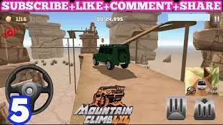 Mountain Climb 4x4 :Toturial Stunts Level 41- 50 Part 5 Complete (Android,iOS)#part5#carstunts#games