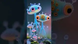 The alien forest is filled with  weird creatures.#alien #aliencreature #extraterrestrial