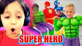 Superhero Saves the Day! | Ryan Reacts to Vlad and Niki Adventure 💥🦸&zwj;♂️