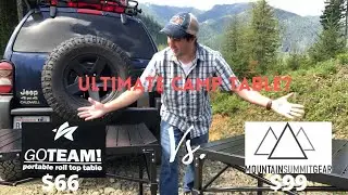 Mountain Summit Gear vs. GoTeam: Roll Top Camp Table Showdown